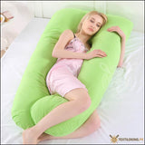 U-Shaped Maternity/pregnancy Pillow - All Colors Green