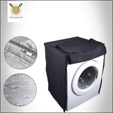 Waterproof Washing Machine Cover Front Load - All Colors & Sizes 6 Kg / Black