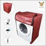 Waterproof Washing Machine Cover Front Load - All Colors & Sizes 6 Kg / Maroon