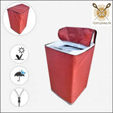 Waterproof  Washing Machine Cover Top Load - Maroon - All Sizes Available