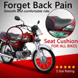 Bike Back Seat Cushion for All Bikes ( Forget Back Pain & Comfort in Long Drive )