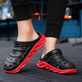 Red & Black Clogs Premium Quality Made