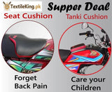 Bike Back Seat Cushion & Tanki Cushion ( Combo Deal )