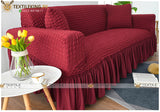 Original Turkish Sofa Covers with Skirt/Frill - All Colors & Sizes
