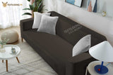 Terry Sofa Cover - Dark Brown Color