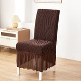 Zebra Chair Covers Frill / Fitted Style for Dinning/Office - All Colors