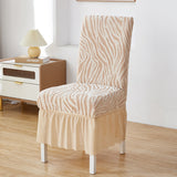 Zebra Chair Covers Frill / Fitted Style for Dinning/Office - All Colors