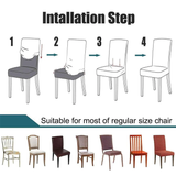 Fitted Chair Covers - Dark Brown