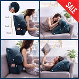 Adjustable Triangle Backrest Cushion/pillow - Blue