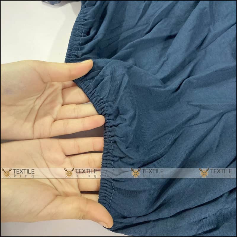 Blue Plain Fitted Lycra Sofa Covers Premium Quality All Sizes