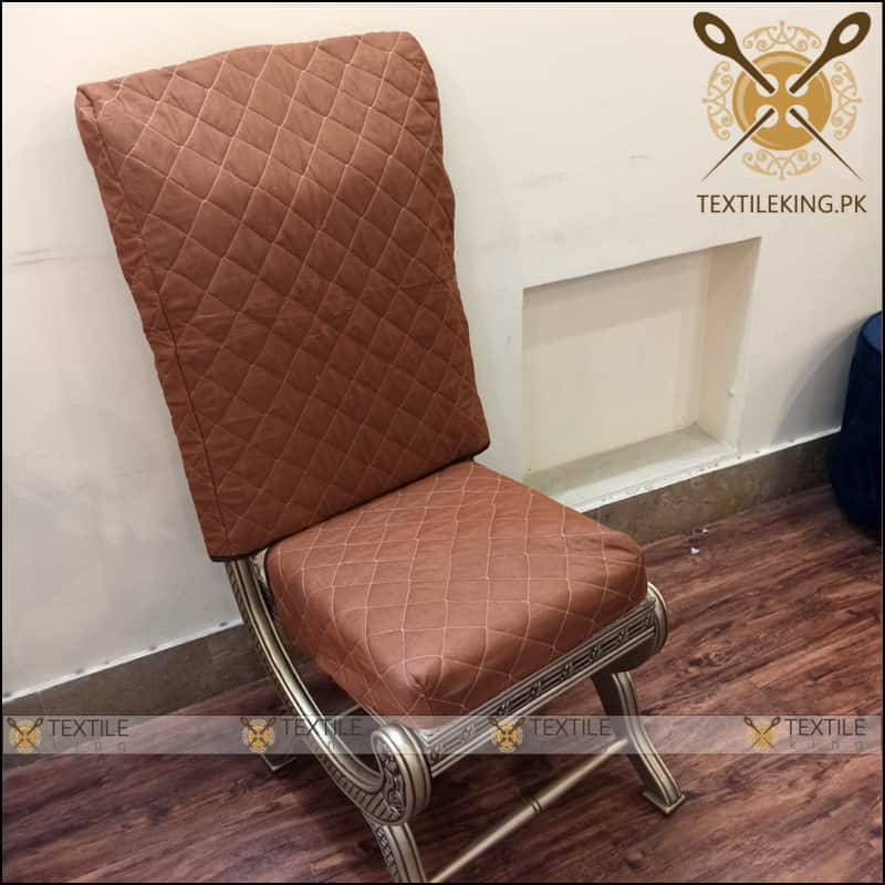 Chair Covers Quilted For Dinning/office - Copper Brown