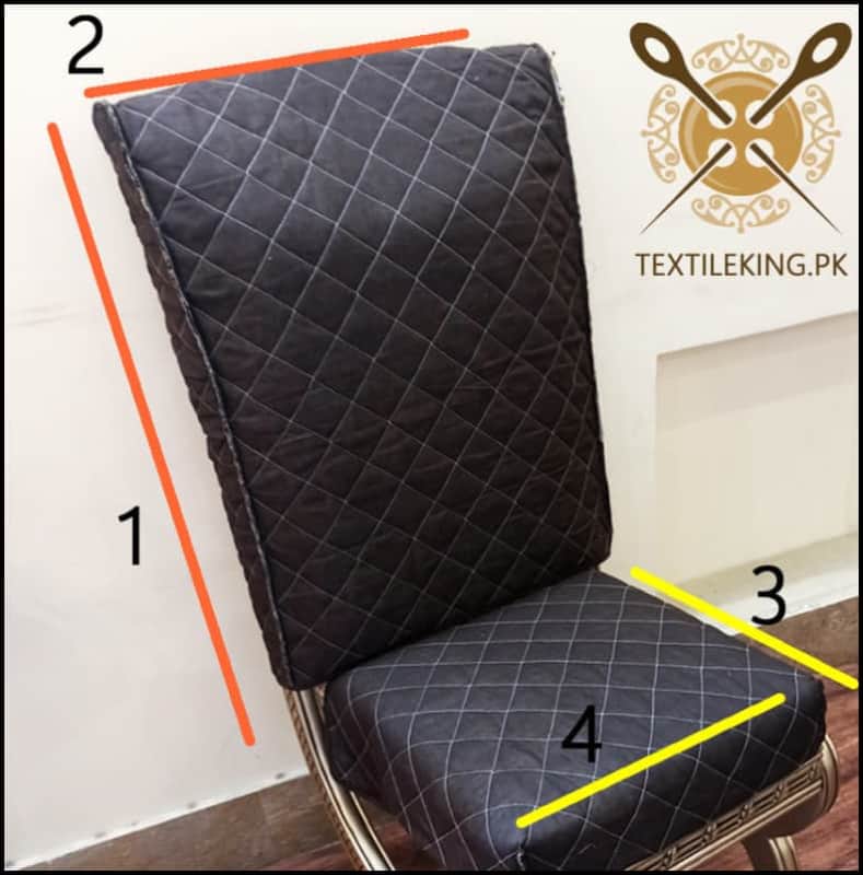 Chair Covers Quilted For Dinning/office - Dark Gray