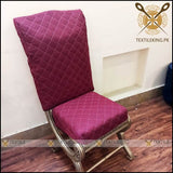 Chair Covers Quilted For Dinning/Office - Maroon