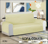 Jersey Quilted Sofa Coat Cover Skin - All Sizes