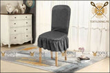 Micro Jercy Chair Covers For Dinning Room/Office All Colors Gray