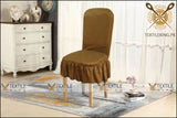 Micro Jercy Chair Covers For Dinning Room/office Copper