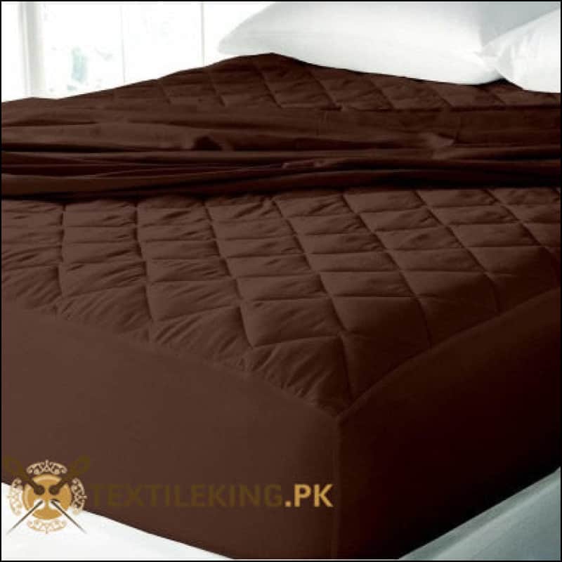 Quilted 100% Waterproof Mattress Protector - All Sizes Brown Color