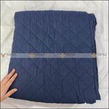 Quilted Cotton Sofa Cover - Runner Coat Blue All Sizes