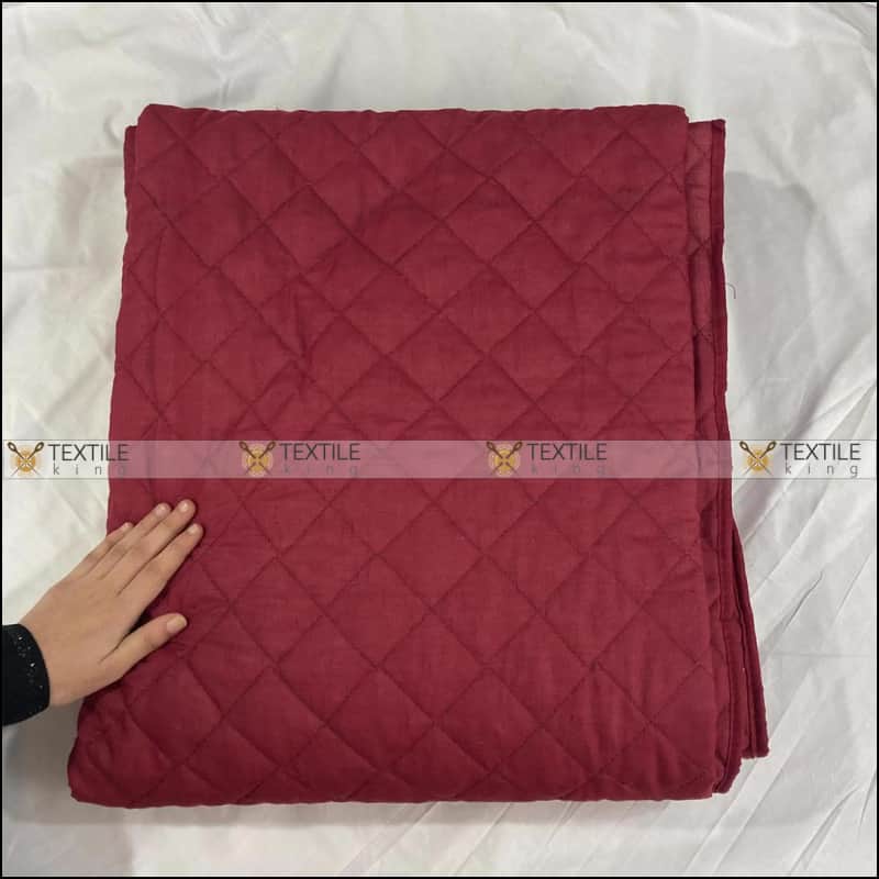 Quilted Cotton Sofa Cover - Runner Coat Maroon Color All Sizes