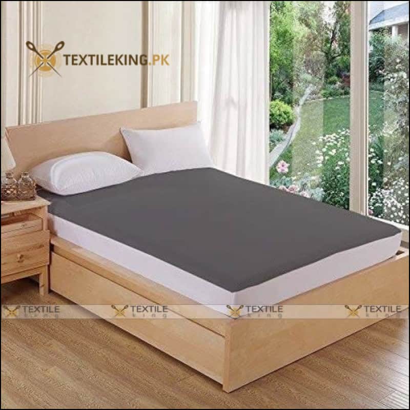 Terry Cotton Waterproof Mattress Protector - All Sizes Gray