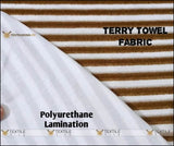Terry Towel Waterproof Mattress Protector - Brown Stripes King Size