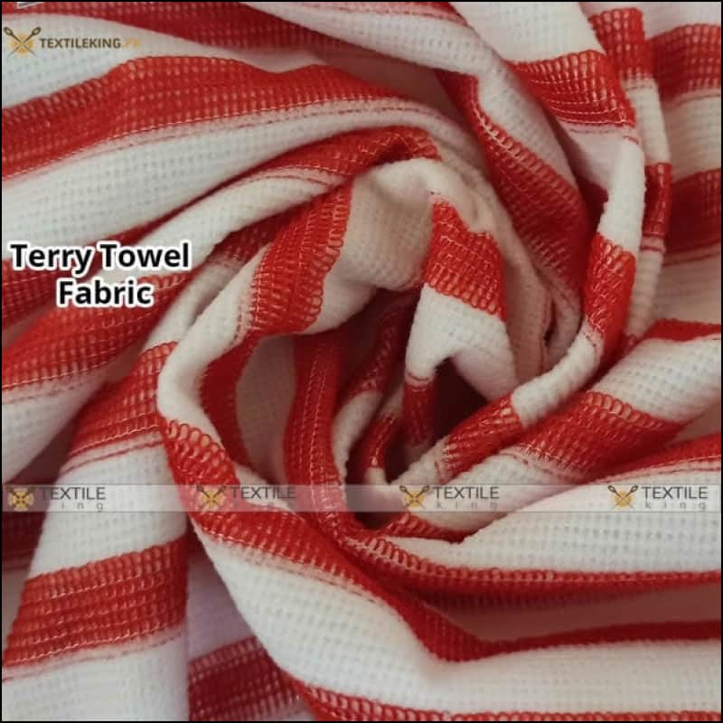 Terry Towel Waterproof Mattress Protector - Red Stripes King Size