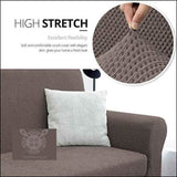 Turkish Stretchable Fitted Jacquard Sofa Cover - Mouse All Sizes