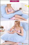 U-Shaped Maternity/pregnancy Pillow - Blue