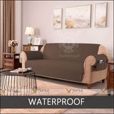 Waterproof Quilted Sofa Cover - All Colors & Sizes 1 Seater / Copper Brown