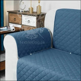 Waterproof Quilted Sofa Cover - Blue All Sizes