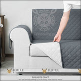 Waterproof Quilted Sofa Cover - Gray All Sizes