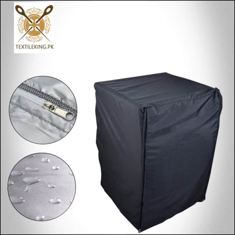 Waterproof Washing Machine Cover Front Load - Black All Sizes Available