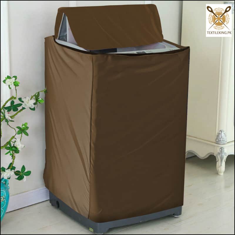 Waterproof Washing Machine Cover Top Load - Brown All Sizes Available