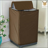 Waterproof Washing Machine Cover Top Loader - All Colors & Sizes 6 Kg / Brown