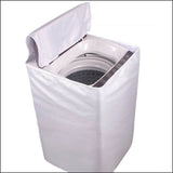 Waterproof Washing Machine Cover Top Loader - All Colors & Sizes 6 Kg / White