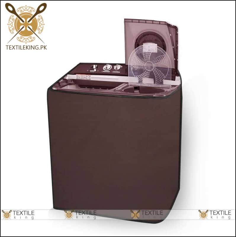 Waterproof Washing Machine Cover Twin Tub - All Colors & Sizes 6 Kg / Brown