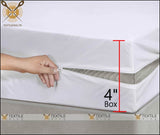 Waterproof Zipper Mattress Cover- All Sizes - Single (42X78 Inches) / 4